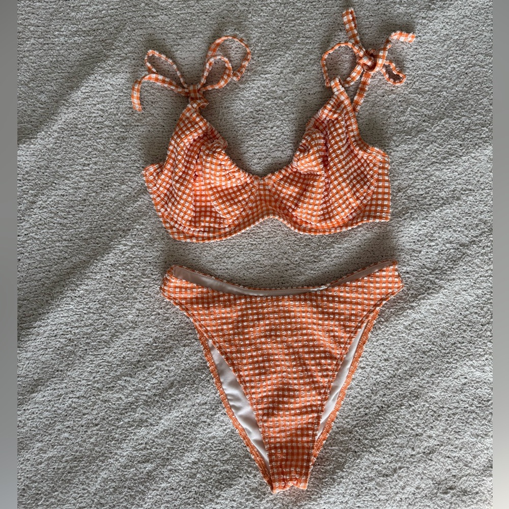 Abercrombie & Fitch gingham bikini